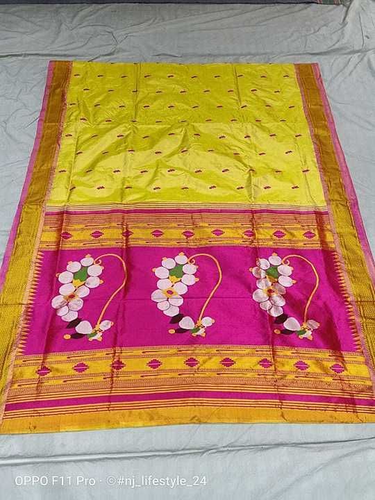 Pure silk handloom paithani Saree uploaded by business on 8/27/2020
