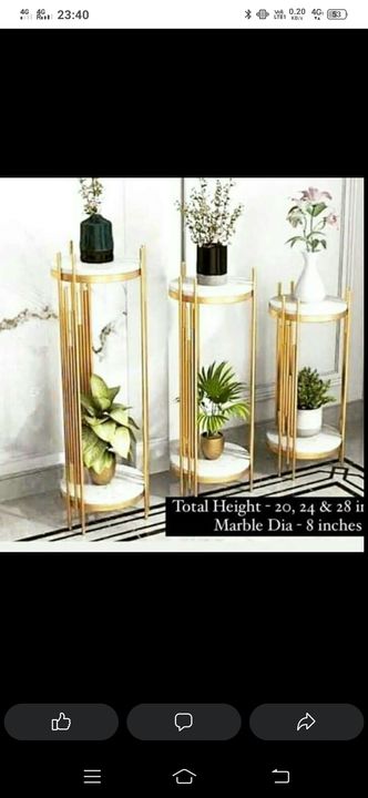 Metal & Marble Pot Stand.  uploaded by N.R Homes Decor  on 8/3/2021