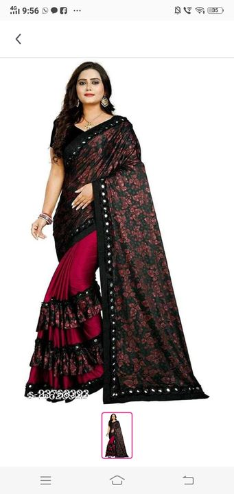 Raffal saree uploaded by Rate low on 8/4/2021