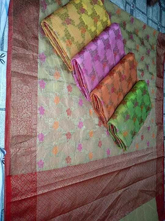 Banarasi Saree
Alphi cotton Kota chek  uploaded by business on 8/27/2020