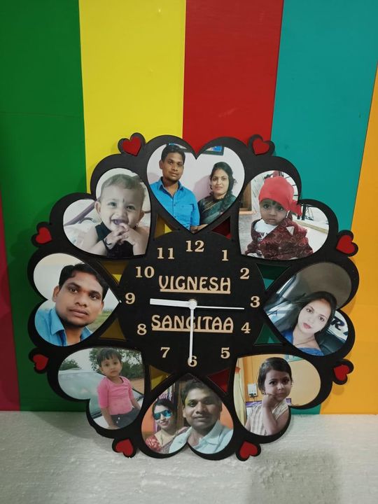 Post image *Rakhi Special Offer 🥳🥳🥳*

*WALL CLOCK HANGING😍*

👉Size - 12*12 inch @450
👉Size - 15*15 inch @550
👉Shipping - free🥳
👉Dispatched✈️ time - 3-6days🔮