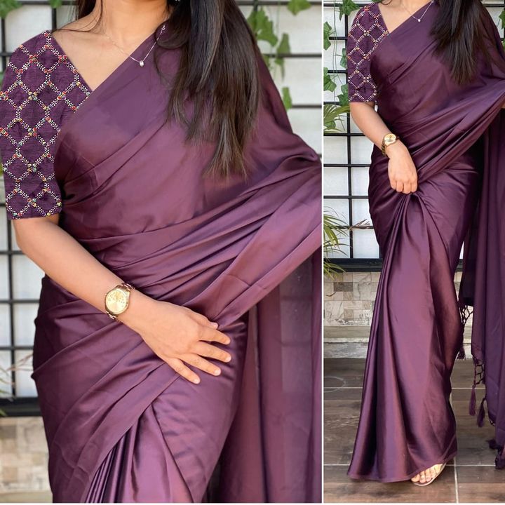 LAUNCHED SUPEREB JAPAN SARTIN CRAP SAREE uploaded by business on 8/4/2021