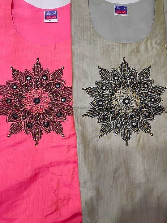Embroidery kurties uploaded by 160481 on 8/27/2020