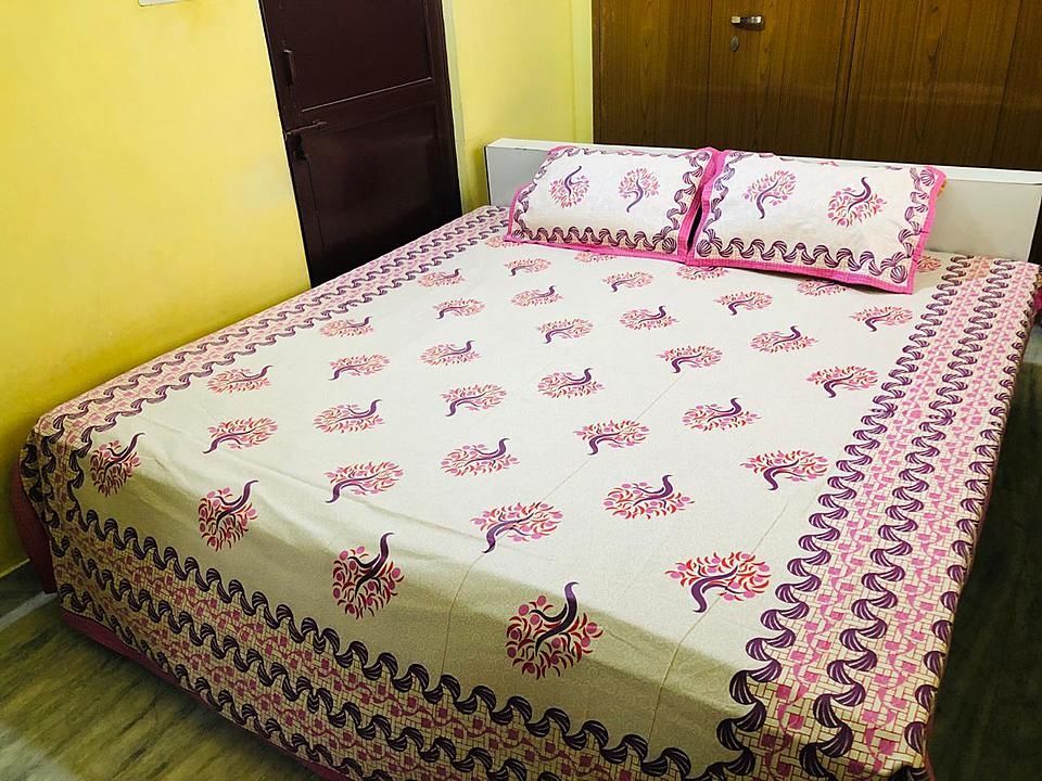 Cotton Double Bedsheet With 2 pillow uploaded by business on 8/27/2020