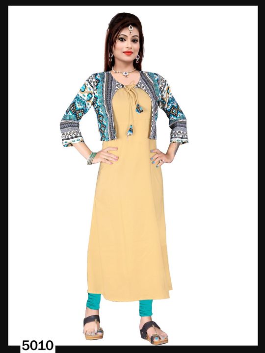 ROYAL CRAPE KURTI WITH KOTI uploaded by business on 8/4/2021