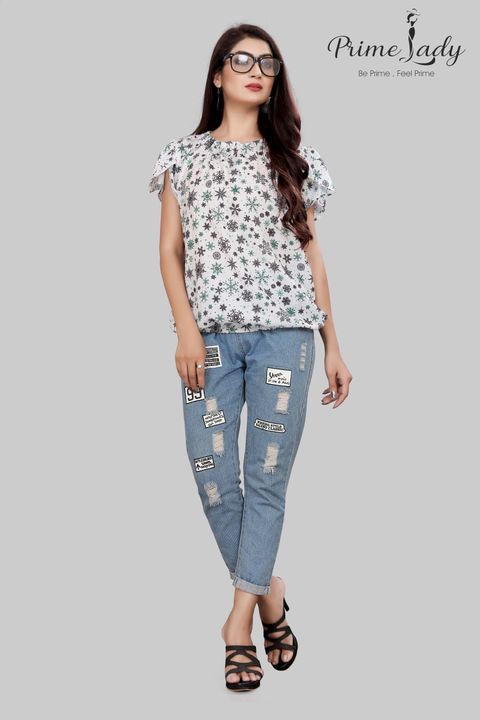 White silk top  uploaded by Bhumi fashion on 8/4/2021