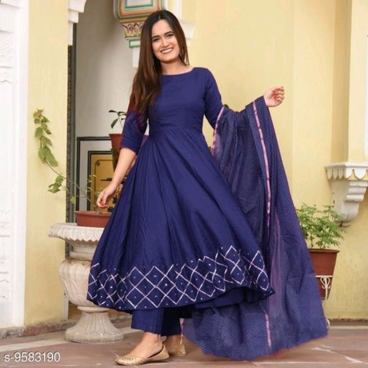 Post image Beautiful anarkali with Dupatta 
Grab it!!!Free shipping CoD available!!!