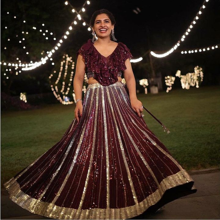 Party wear lehenga uploaded by business on 8/5/2021
