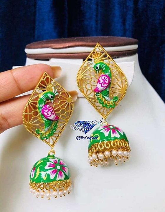 Post image Hey! Checkout my new collection called Brass based jhumki .