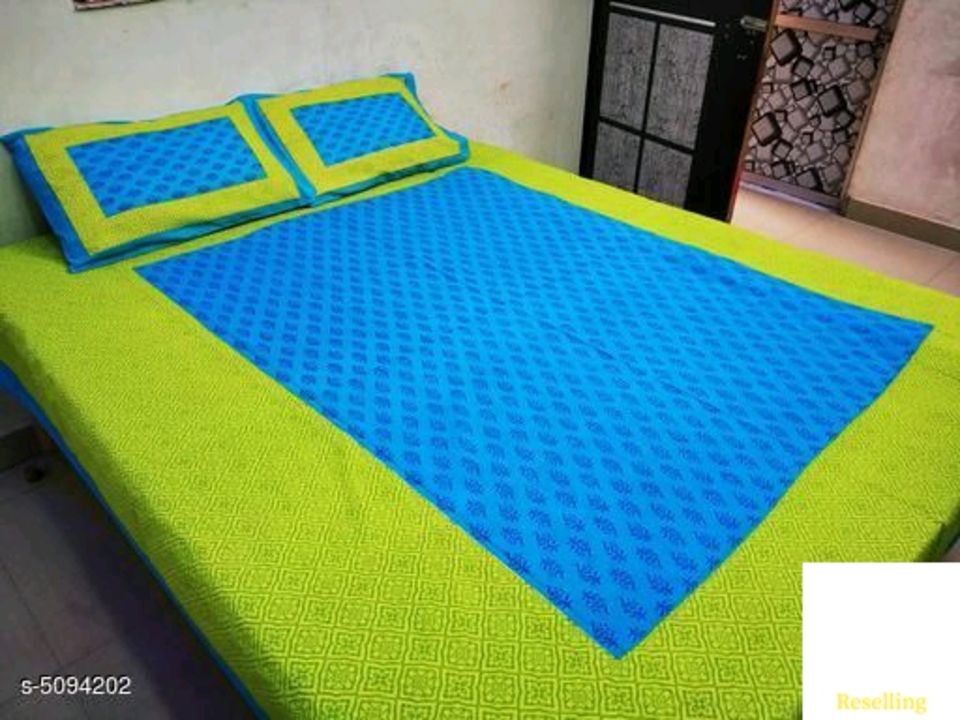 Catalog Name:*Stylish Cotton 100 X 90 Double Bedsheet Vol 1*
Fabric: Cotton
No. Of Pillow Covers: 2
 uploaded by business on 8/5/2021