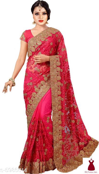 Net Saree uploaded by NR Fashion Sales on 8/5/2021