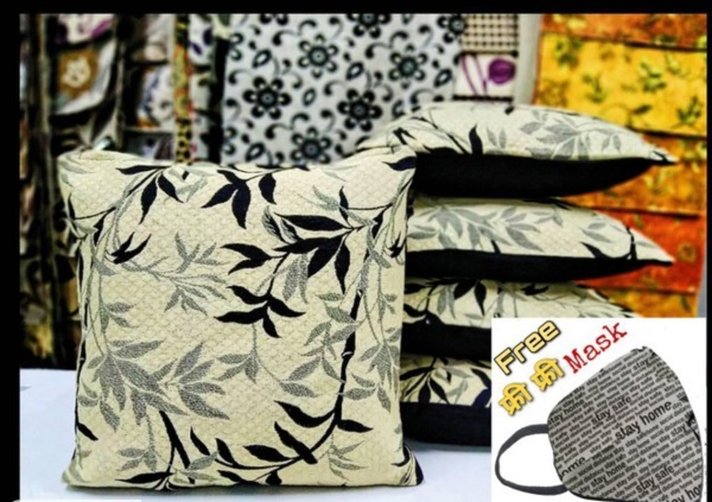 *Chennile Polyster Cushion Covers (Pack of 5) With Free Mask Vol-2*

*Details:*
Description: It Has  uploaded by SN creations on 8/5/2021