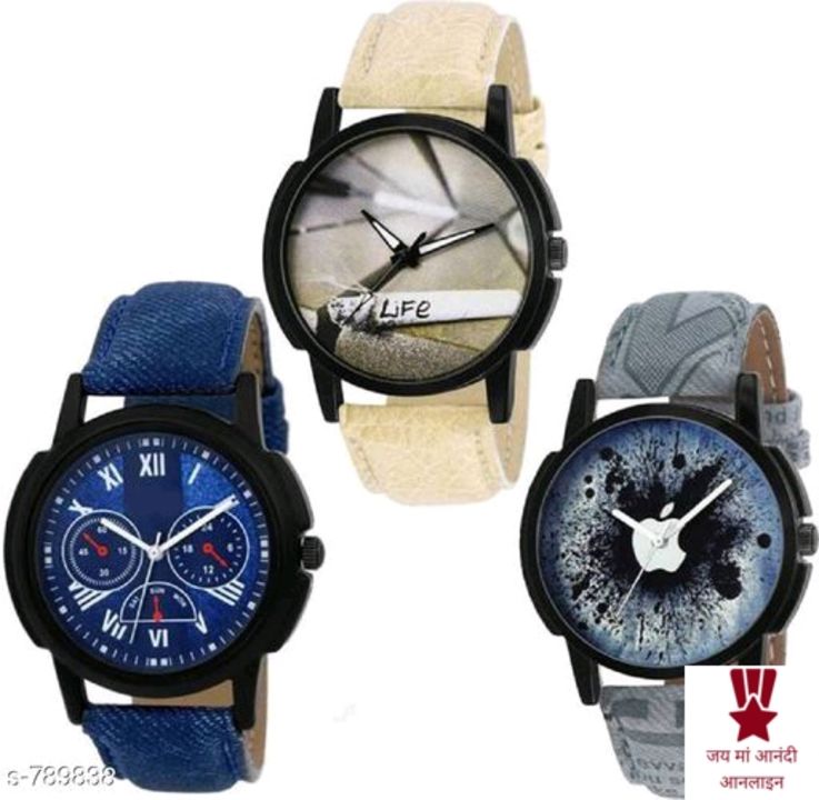 Post image Free home delivery with COD available orders contact number is 8604753547Catalog Name:*⭐Stylish Men'S Leather Watches Combo Vol 2*

Strap Material: Leather

Display Type: Analog

Size: Free Size

Multipack: 3,

Easy Returns Available In Case Of Any Issue

*Proof of Safe Delivery! Click to know on Safety Standards of Delivery Partners- https://ltl.sh/y_nZrAV3