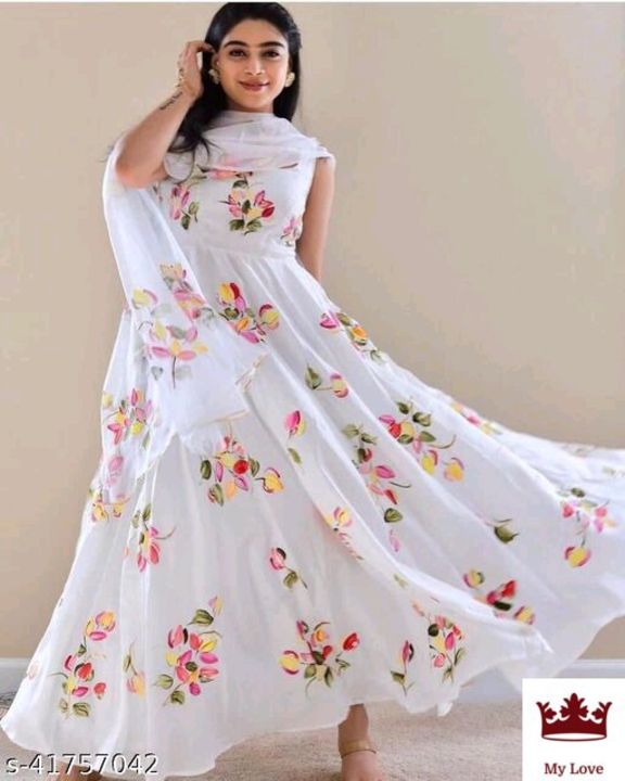 Digital printed gown uploaded by business on 8/5/2021