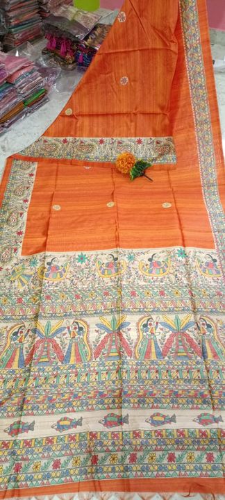 Madhuboni silk saree with bp❤️❤️ uploaded by Ma Agomeswari boutique on 8/5/2021