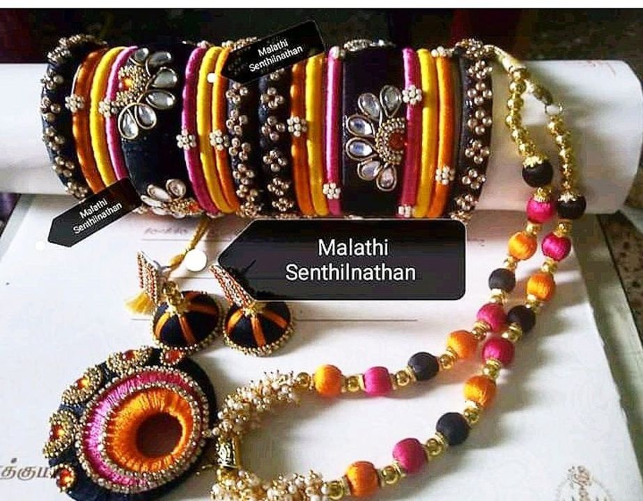 Silk thread jewels uploaded by Mugundha creations on 8/5/2021