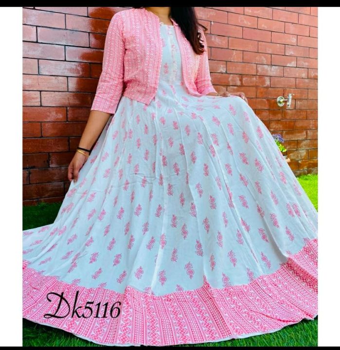 Anarkali long frock uploaded by MD collection on 8/5/2021