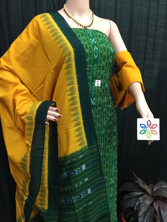 Sambalpuri cotton handloom dress  materials uploaded by business on 8/5/2021
