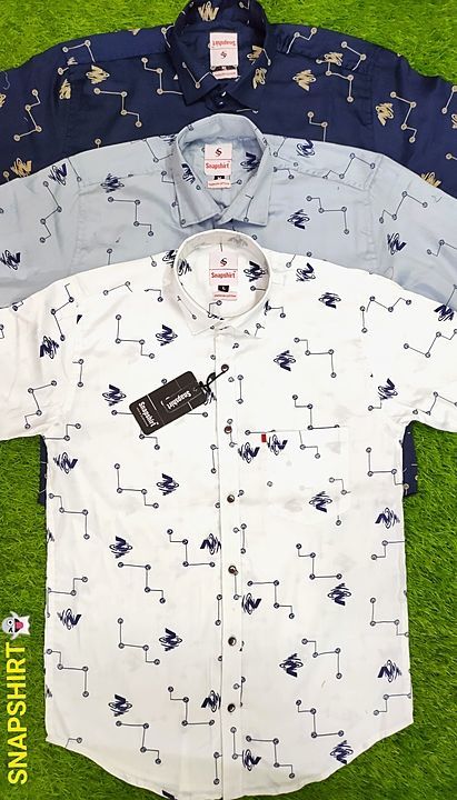 MENS COTTON SHIRTS BY SNAPSHIRT - M L XL uploaded by business on 8/27/2020