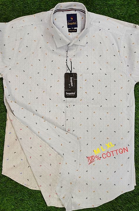 MENS COTTON SHIRTS BY SNAPSHIRT - M L XL uploaded by business on 8/27/2020