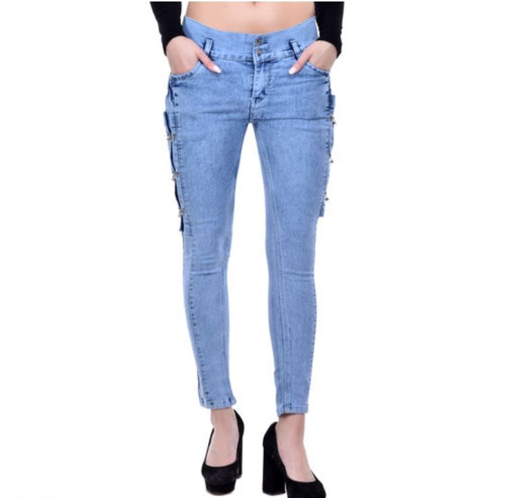 Designer denim jeans party wear for girls uploaded by business on 8/5/2021