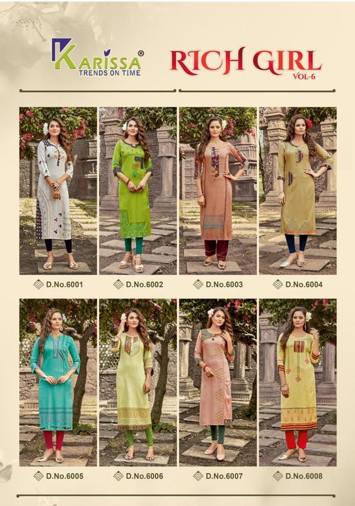 This seasion karissa®️ brand is bringing the Kurties of cool prices comfortable to wear for making a uploaded by Cotton dress material on 8/5/2021