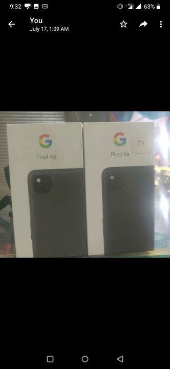Gogle pixel 4a black 6)128 uploaded by Anas trading co on 8/5/2021