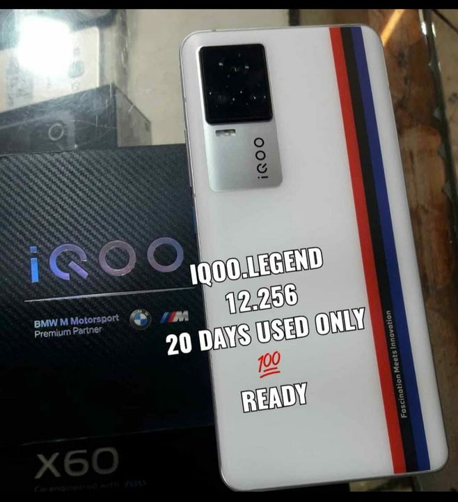 iqoo legend 12/256 white  uploaded by Anas trading co on 8/5/2021