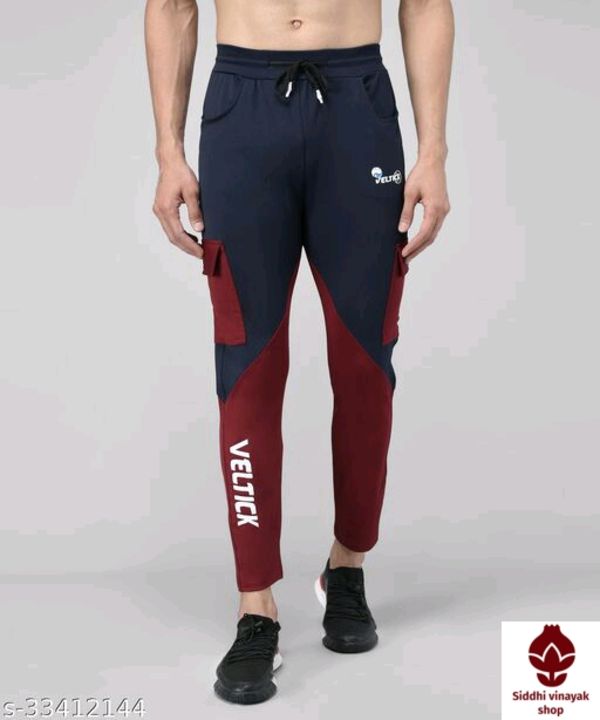 Men's lycra colour block track pants uploaded by Siddhivinayak shop on 8/6/2021