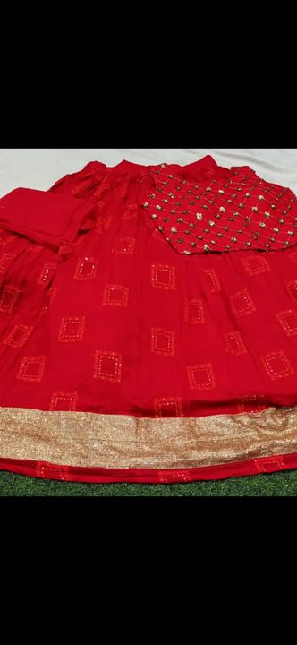 Red lehnga drss uploaded by business on 8/6/2021