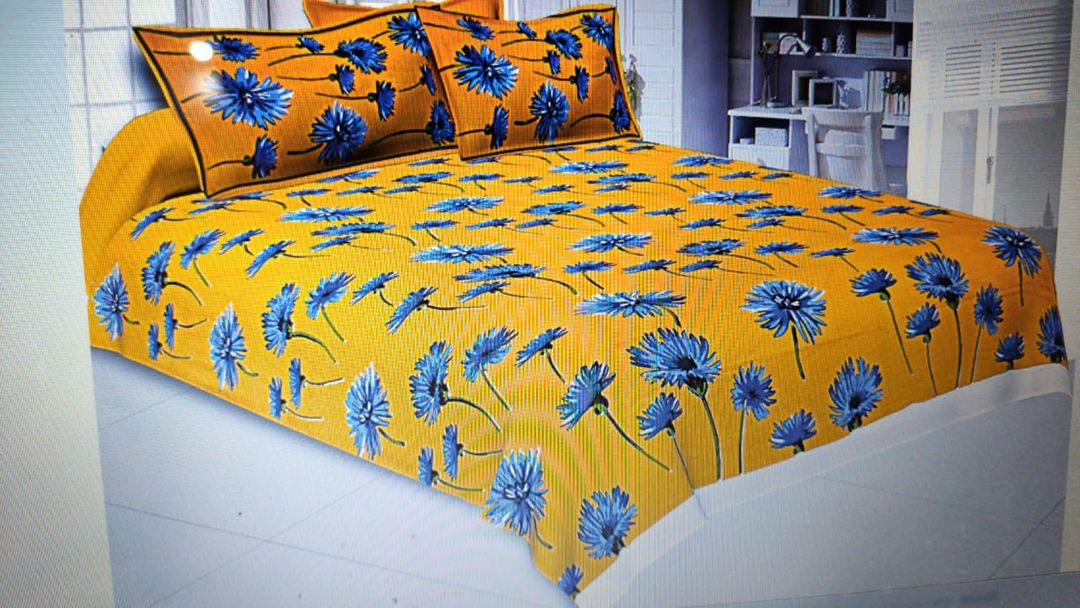 King size Bedsheet uploaded by Cotten saree and suit on 8/6/2021