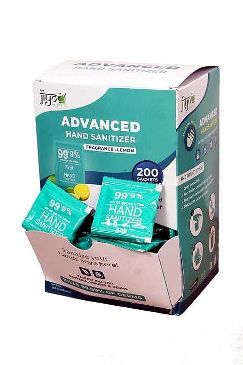 Advanced Hand Sanitizer Sachet (2ml) FDA Approved, Ayurvedic uploaded by Raaj ayurvedic pharmacy on 8/28/2020