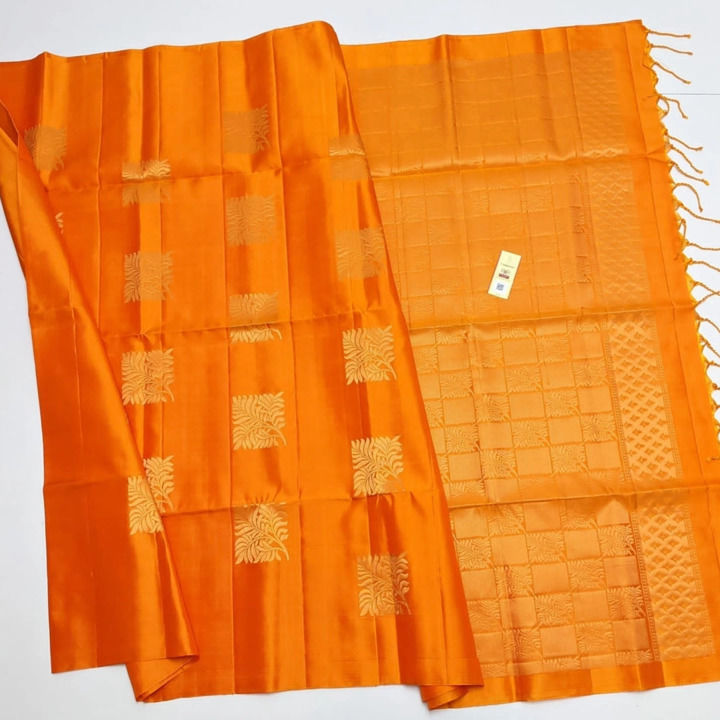 Bright yellow soft silk sarees  uploaded by VS HANDLOOM SIRUMUGAI on 8/6/2021