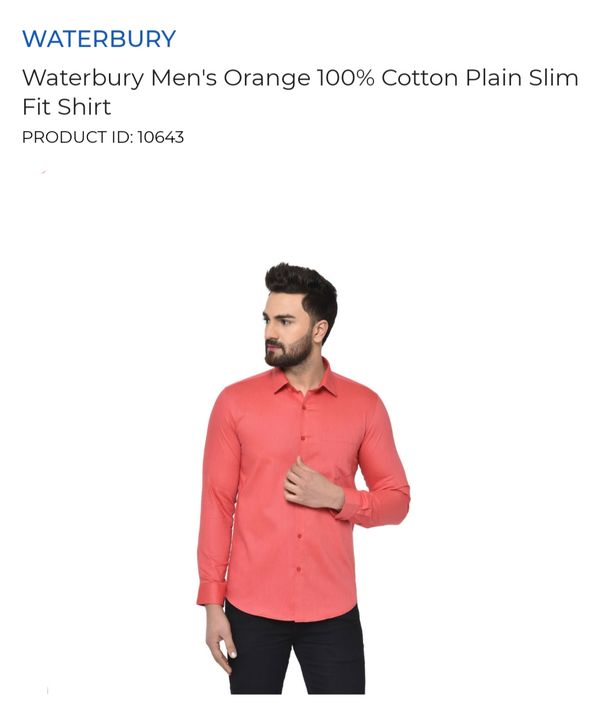Post image Fabric - 100% Cotton Occasion - Semi - Formal Fit - Slim Fit Sleeve Length - Full Sleeves Ideal For - Men Product Type - Shirt Collar - Spread Pocket Type - Patch Wash Care Machine Wash Cold, Dry In Shade Upside Down And Warm Iron As Needed