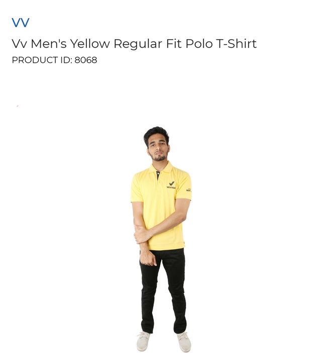 Vv Men's Regular Fit Polo T-shirt  uploaded by business on 8/6/2021