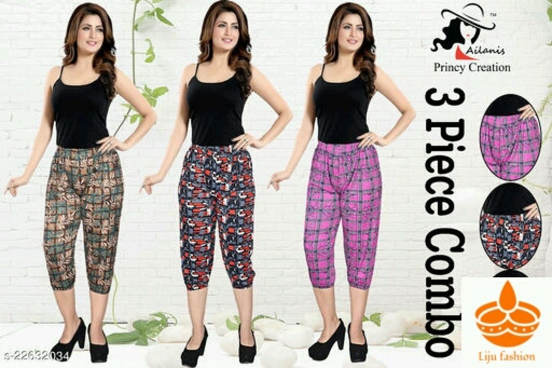 Ladies pant combo pack uploaded by Liju fashion on 8/6/2021