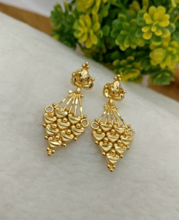 Gram gold earrings uploaded by Monika Collections on 8/6/2021