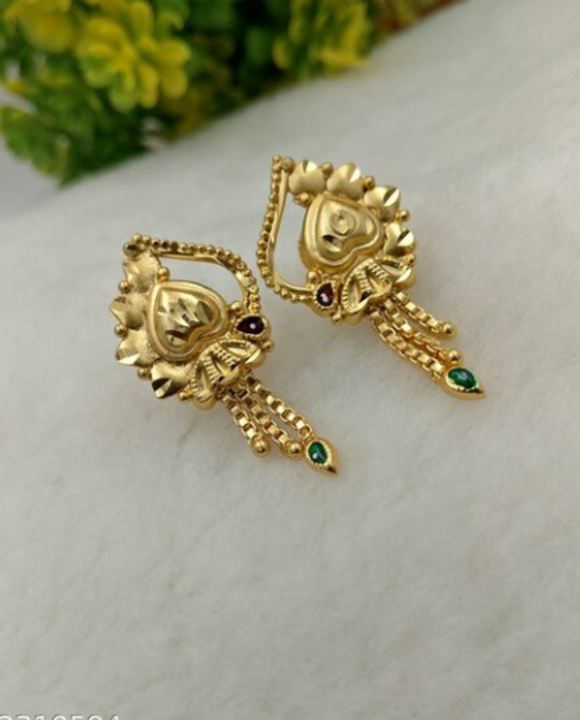 Gram gold earrings uploaded by Monika Collections on 8/6/2021