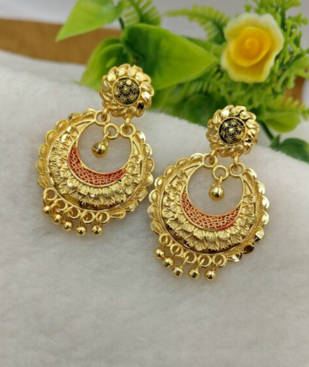 One gram gold earrings uploaded by business on 8/6/2021