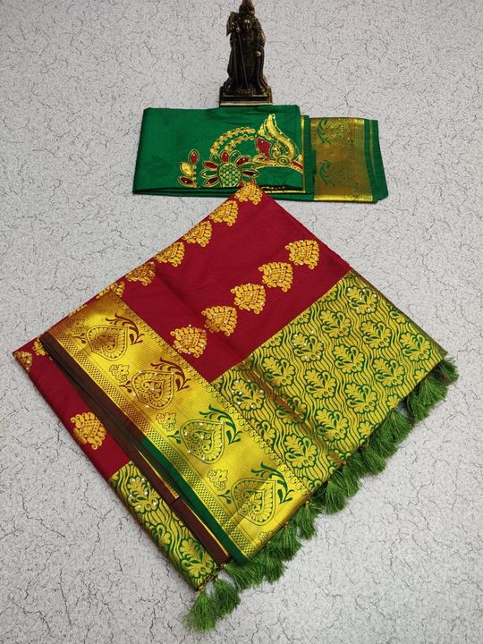 Wedding saree uploaded by business on 8/7/2021