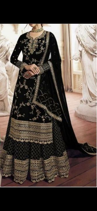 Fancy georgette salwar suit uploaded by business on 8/7/2021