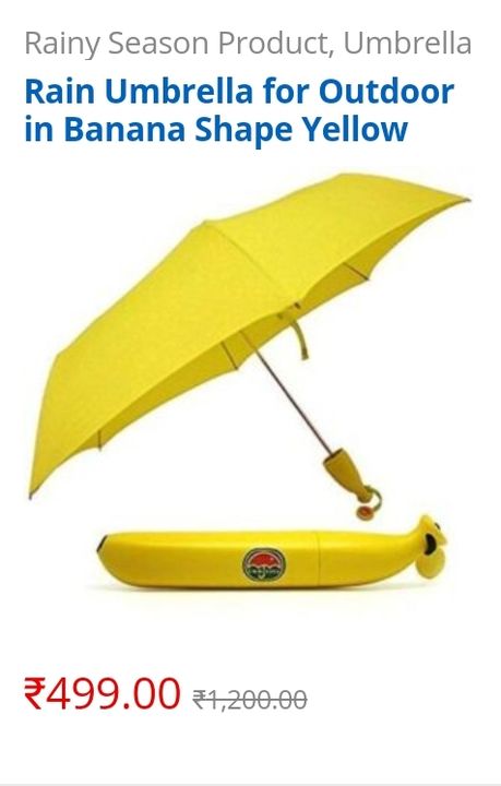 banana umbrella uploaded by Rain Media Technologies on 8/7/2021