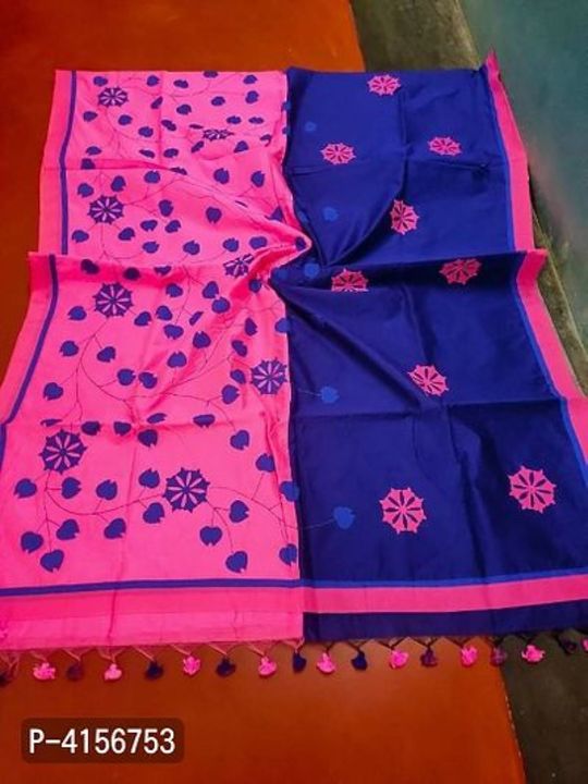 New In! Multicoloured Cotton Silk Floral Embroidered Sarees
 uploaded by 🌺ATTRACTIVE COLLECTIONS 🌺 on 8/7/2021