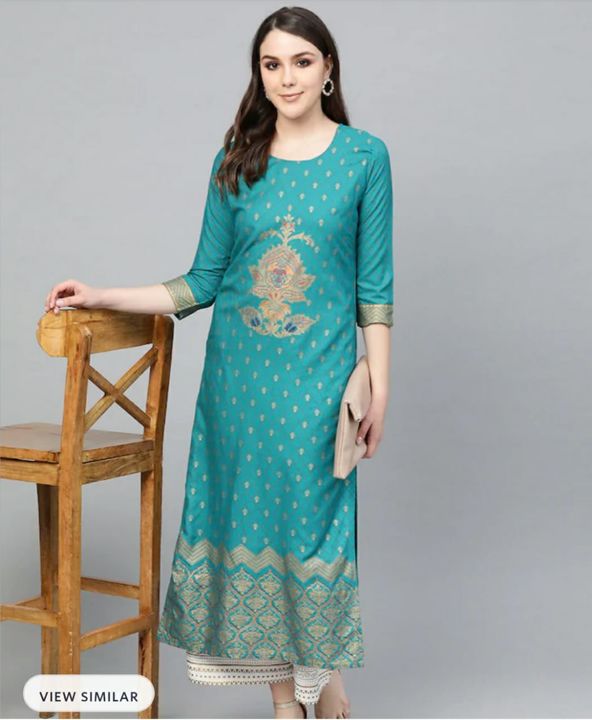 Riyon Kurti With Plazo uploaded by SK Collectionz on 8/7/2021