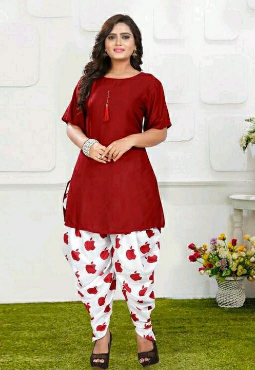 Kurta with digital print dhoti uploaded by Designer dresses on 8/7/2021