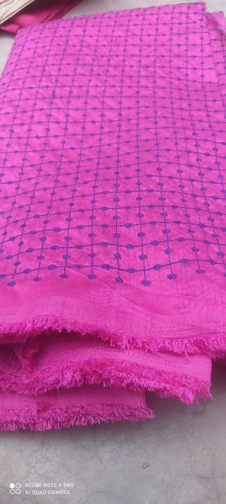 Fabric with embroidery 150 rs per meter uploaded by Banarsi sarees on 8/7/2021