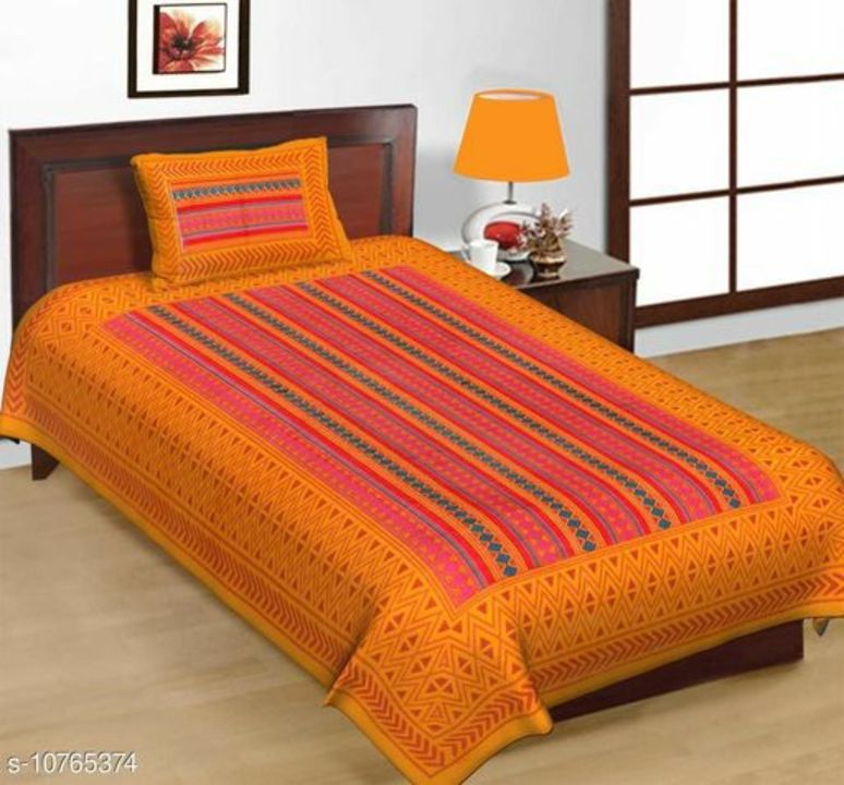 Single cotton bedsheets uploaded by Gurukirpa Fashions on 8/7/2021
