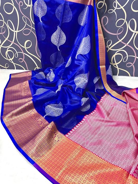 Semi kataan silk fence beautiful saree uploaded by Superior art silk saree creation on 8/7/2021