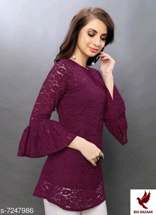 Stylish designer women's top & tunices febrick net uploaded by BIG BAZAAR on 8/8/2021