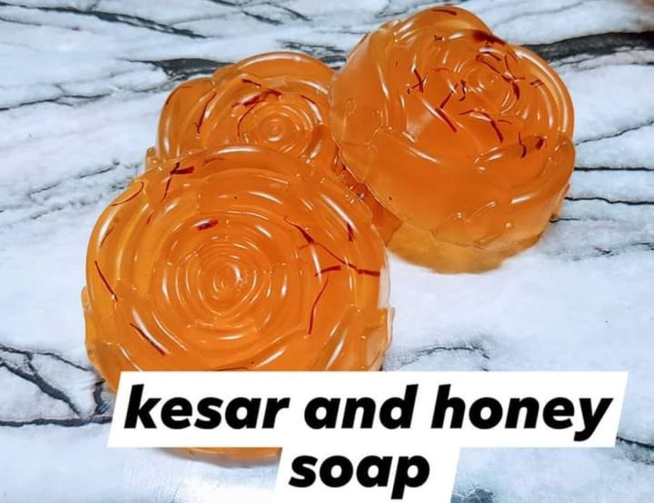 Honey saffron soap uploaded by Sk beautyworld on 8/8/2021